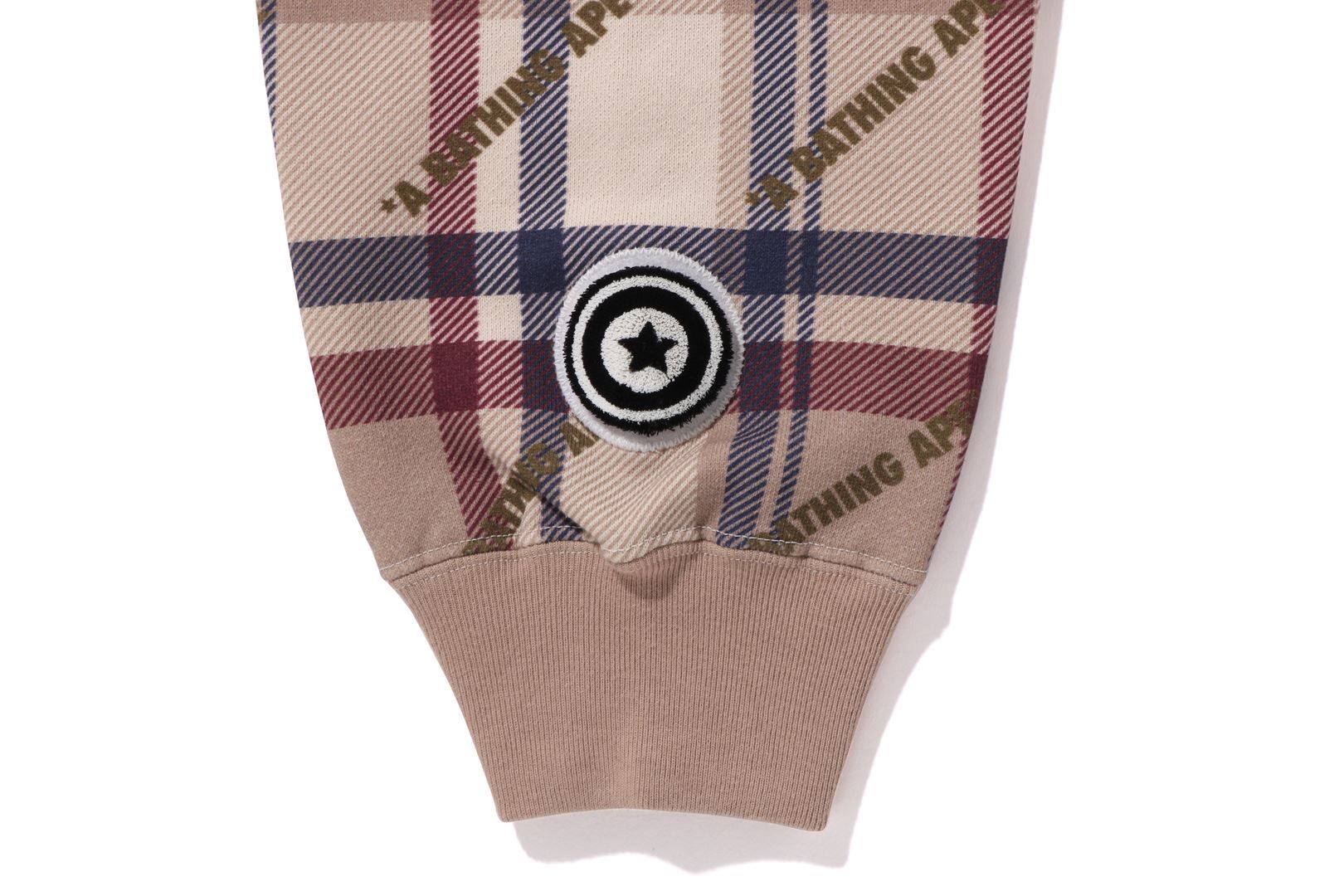 A BATHING APE LOGO CHECK PATTERN SHARK FULL ZIP HOODIE sold by Bape product image thumbnail 4