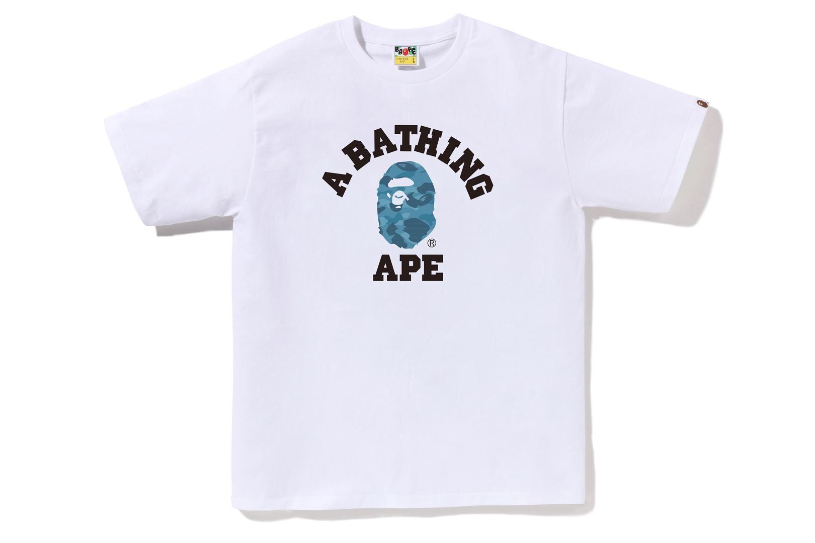 HONEYCOMB CAMO COLLEGE TEE sold by Bape product image thumbnail 4