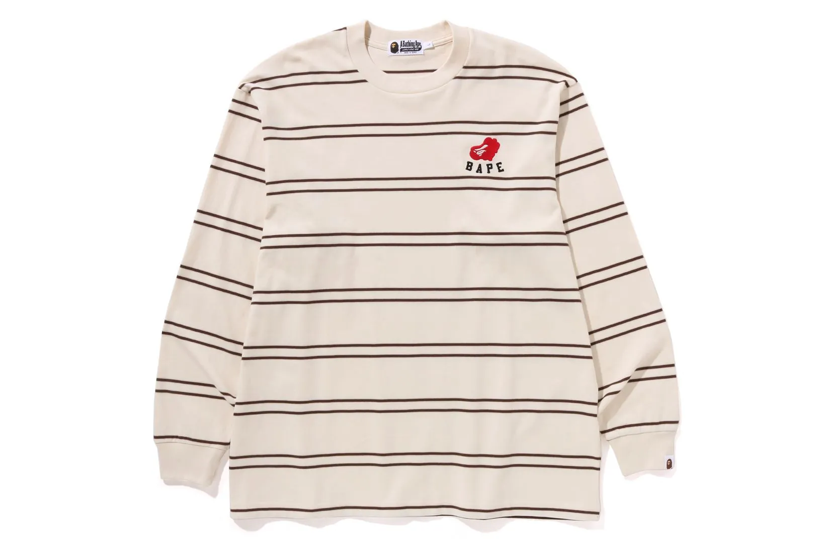 APE HEART HOOP L/S TEE sold by Bape product image thumbnail 3