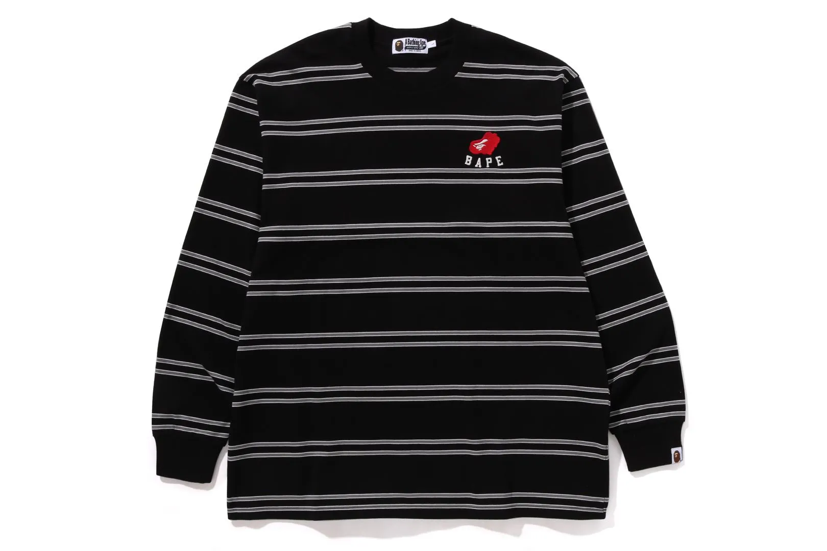 APE HEART HOOP L/S TEE sold by Bape