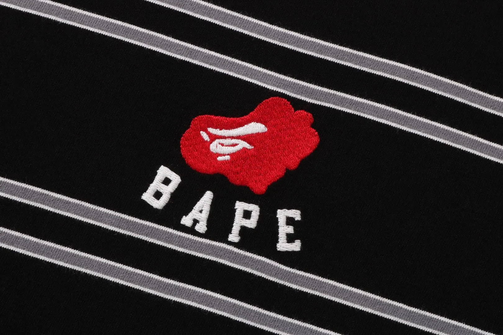 APE HEART HOOP L/S TEE sold by Bape product image thumbnail 2