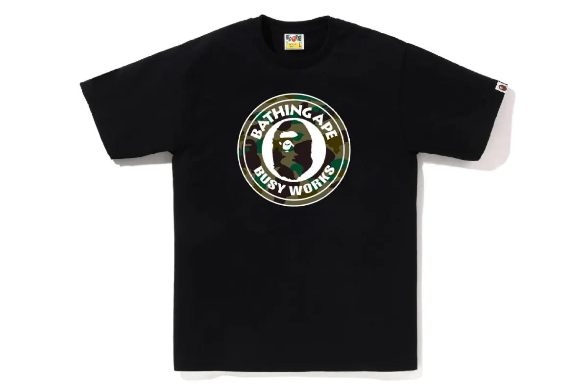 1ST CAMO BUSY WORKS TEE sold by Bape