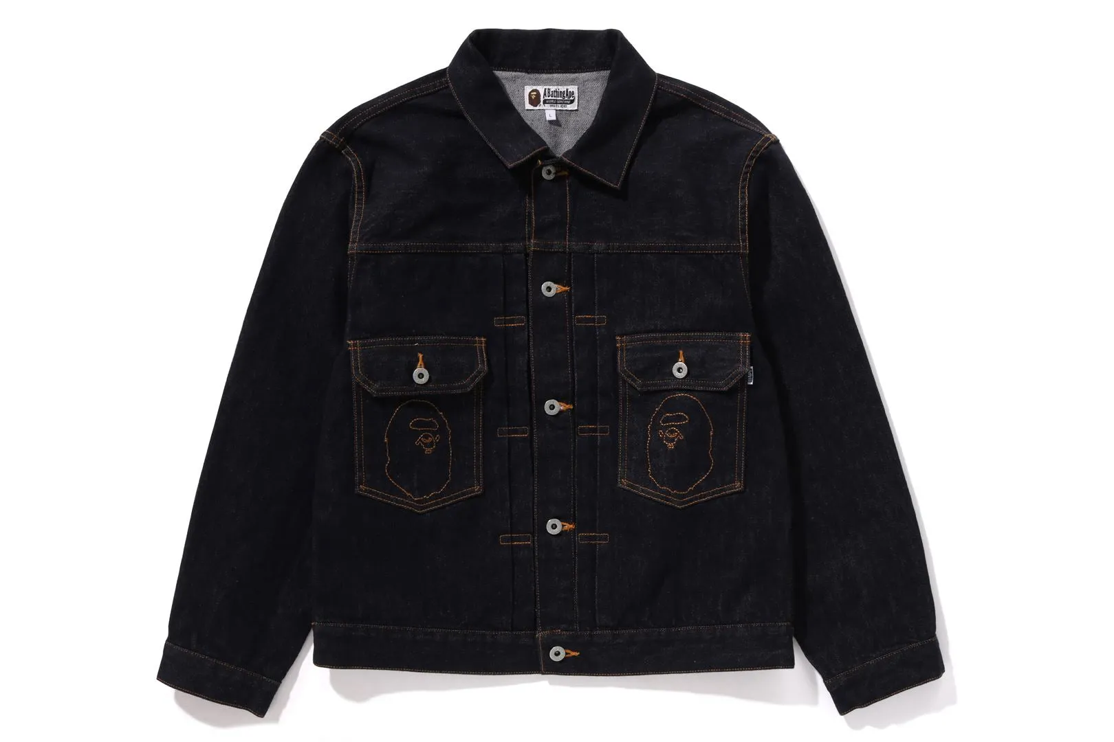 APE HEAD DENIM JACKET sold by Bape