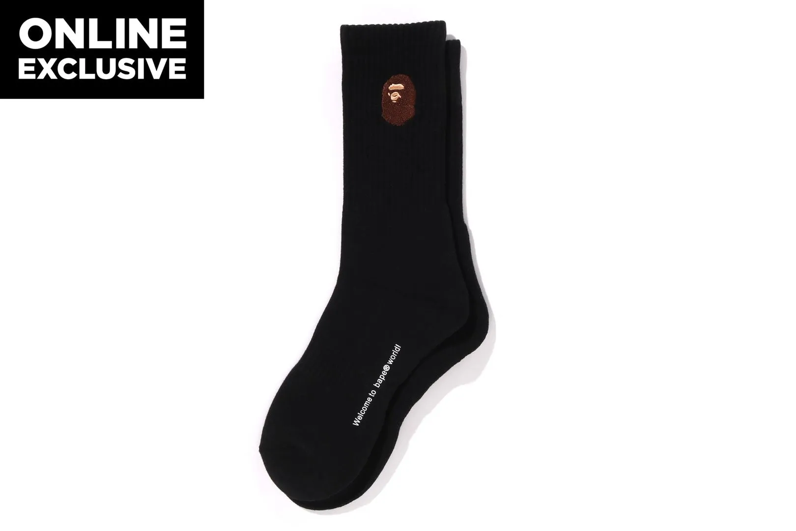 APE HEAD ONE POINT SOCKS sold by Bape