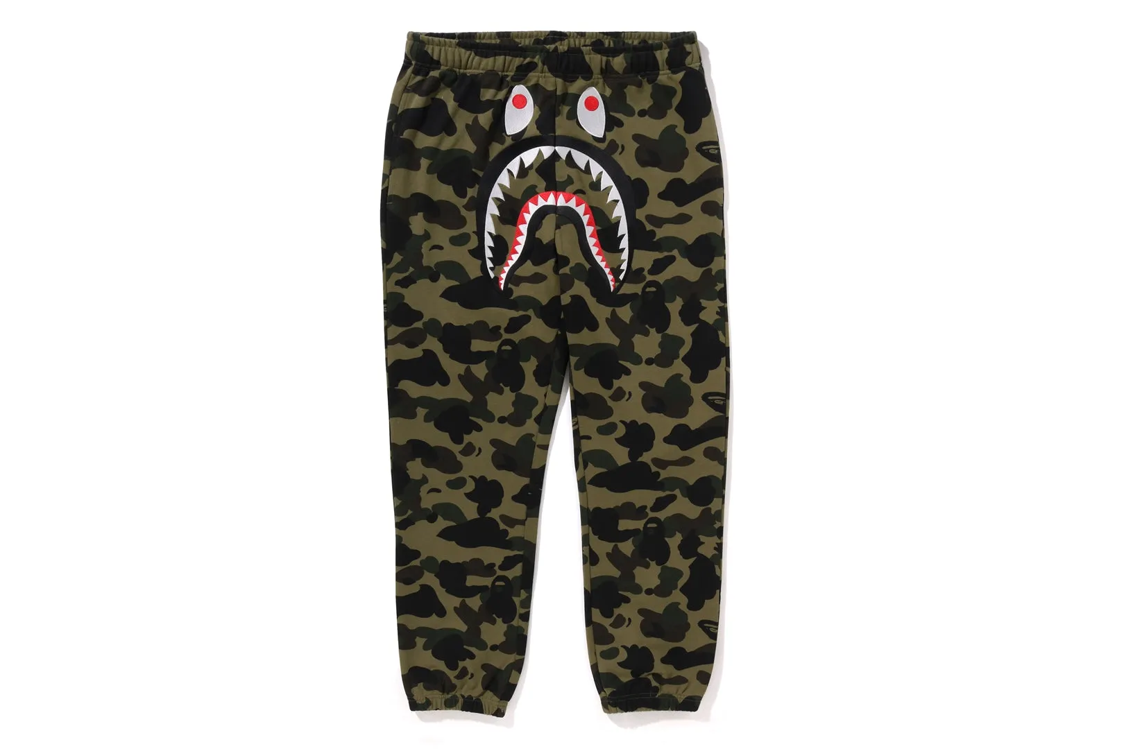 1ST CAMO SHARK SWEATPANTS sold by Bape