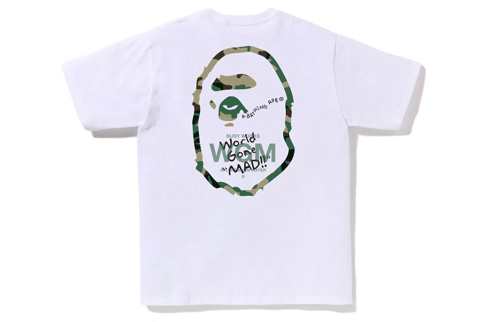 WOODLAND CAMO WGM APE HEAD TEE sold by Bape product image thumbnail 4