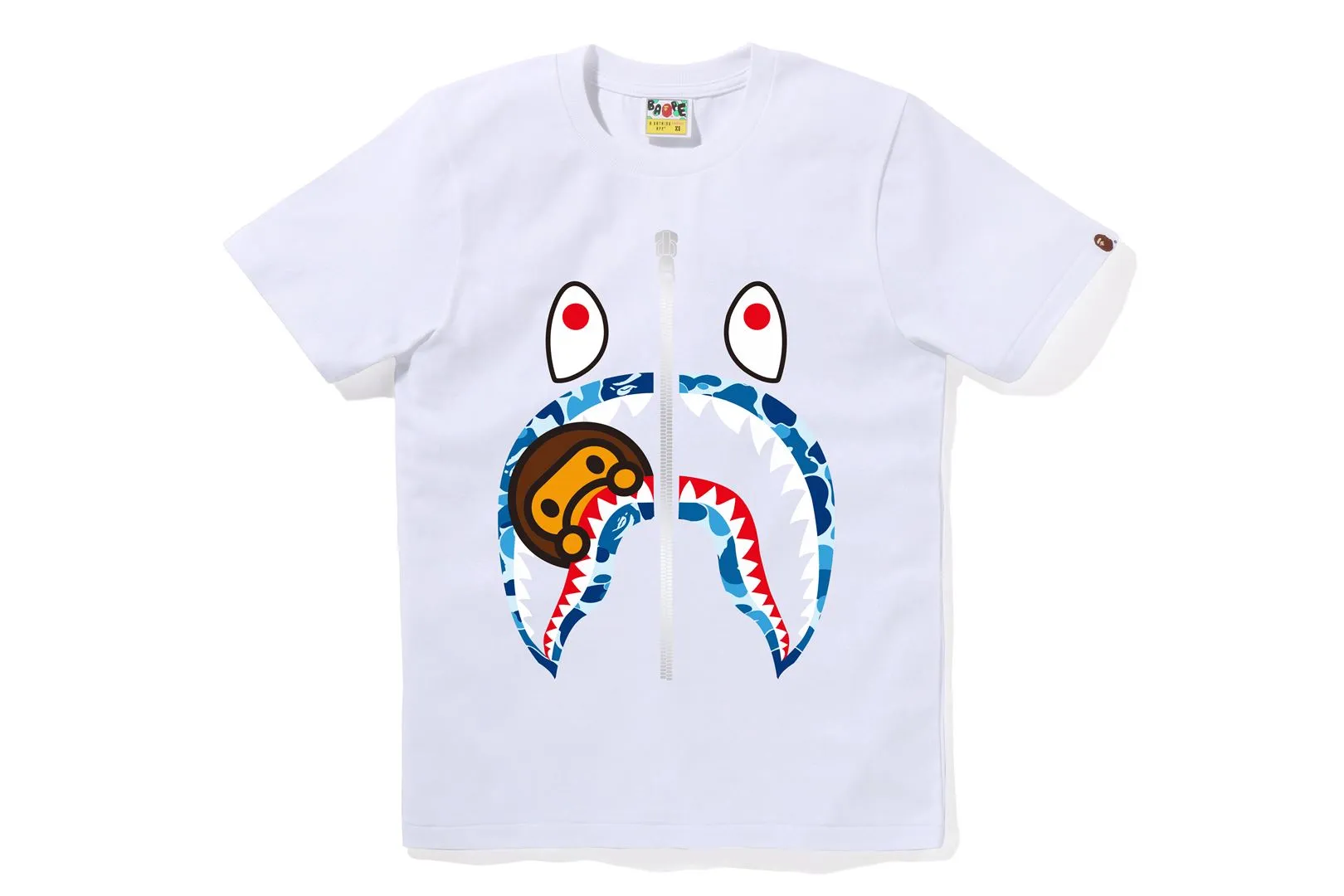 ABC CAMO MILO SHARK TEE sold by Bape