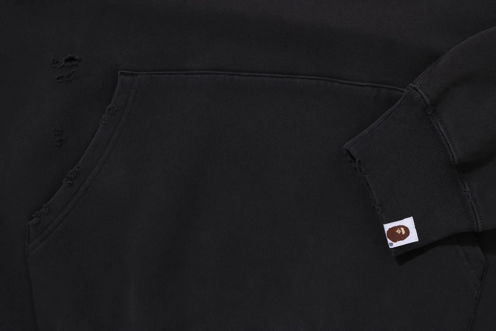 DESTROYED GARMENT DYED PULLOVER HOODIE sold by Bape product image thumbnail 3