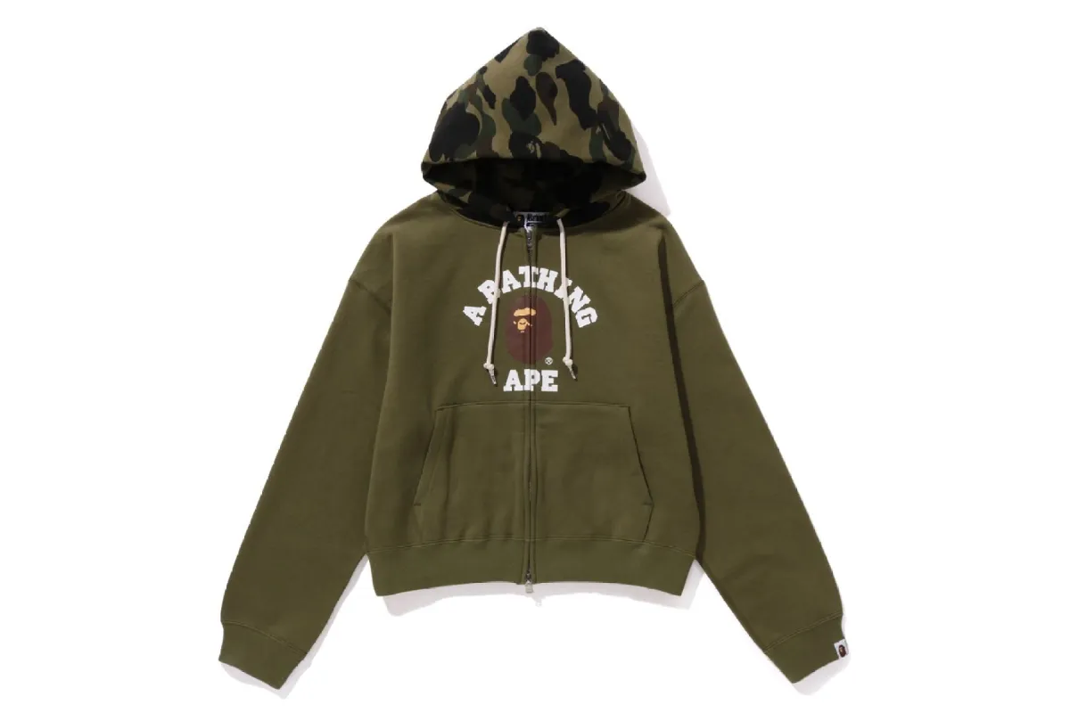 1ST CAMO COLLEGE ZIP HOODIE sold by Bape