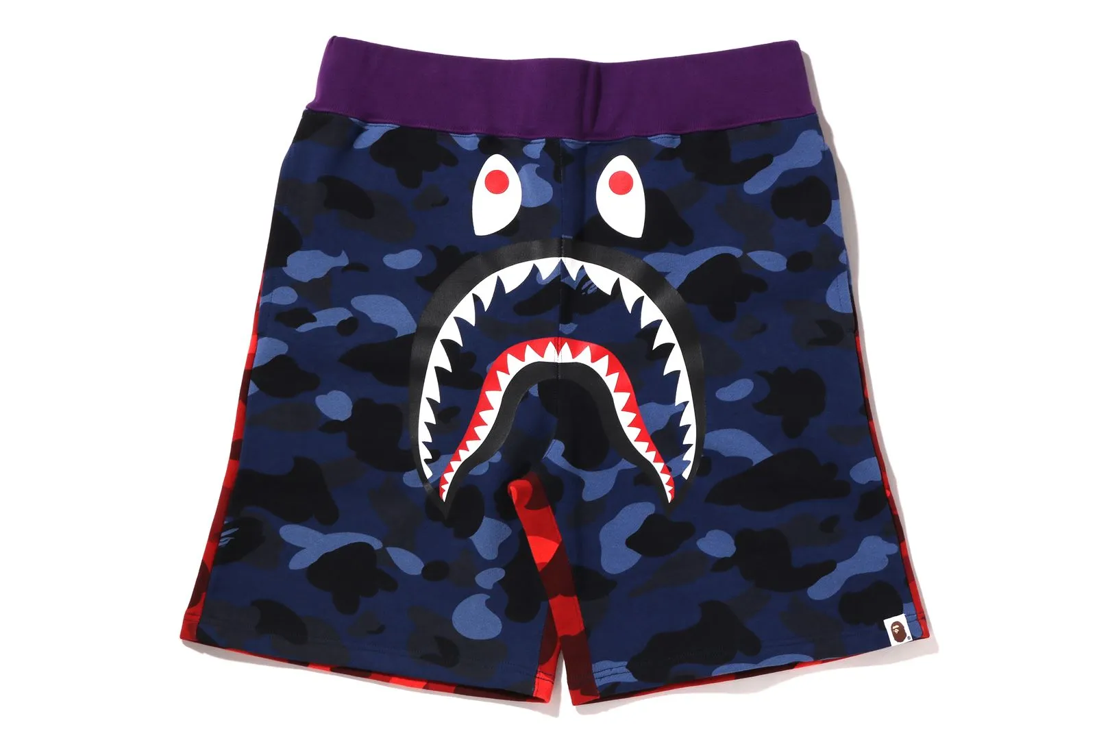 CRAZY CAMO SHARK SWEAT SHORTS sold by Bape product image thumbnail 4