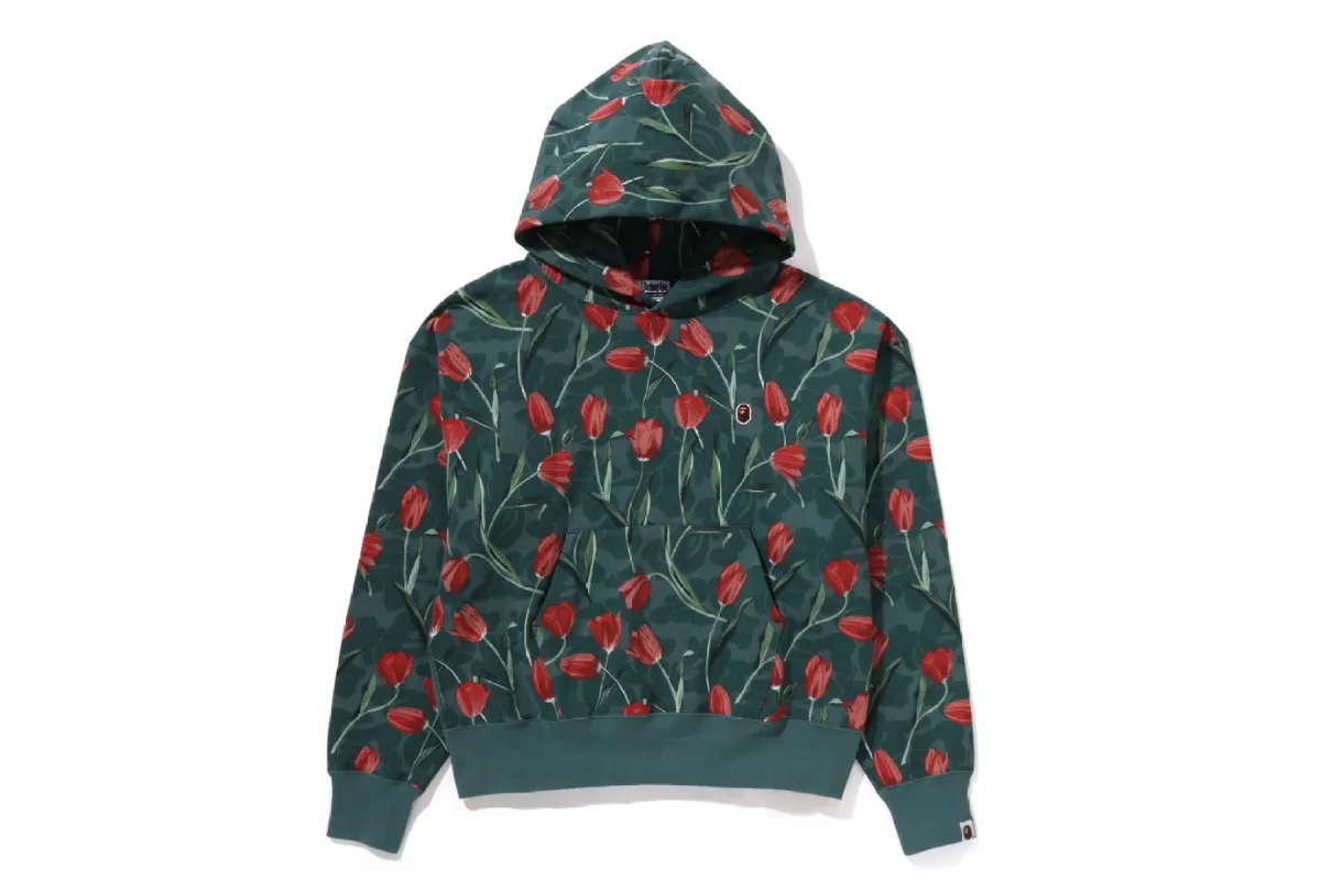 TULIP CAMO OVERSIZED PULLOVER HOODIE sold by Bape