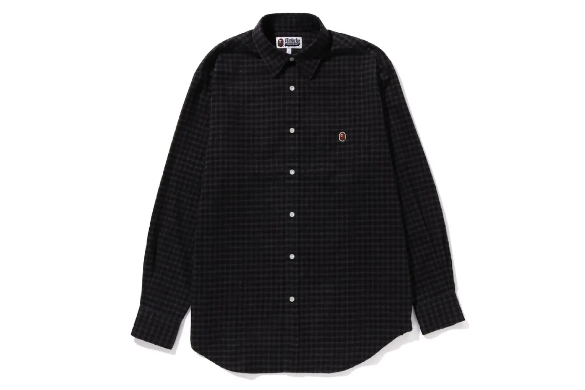BAPE APPLIQUE CHECK SHIRT sold by Bape