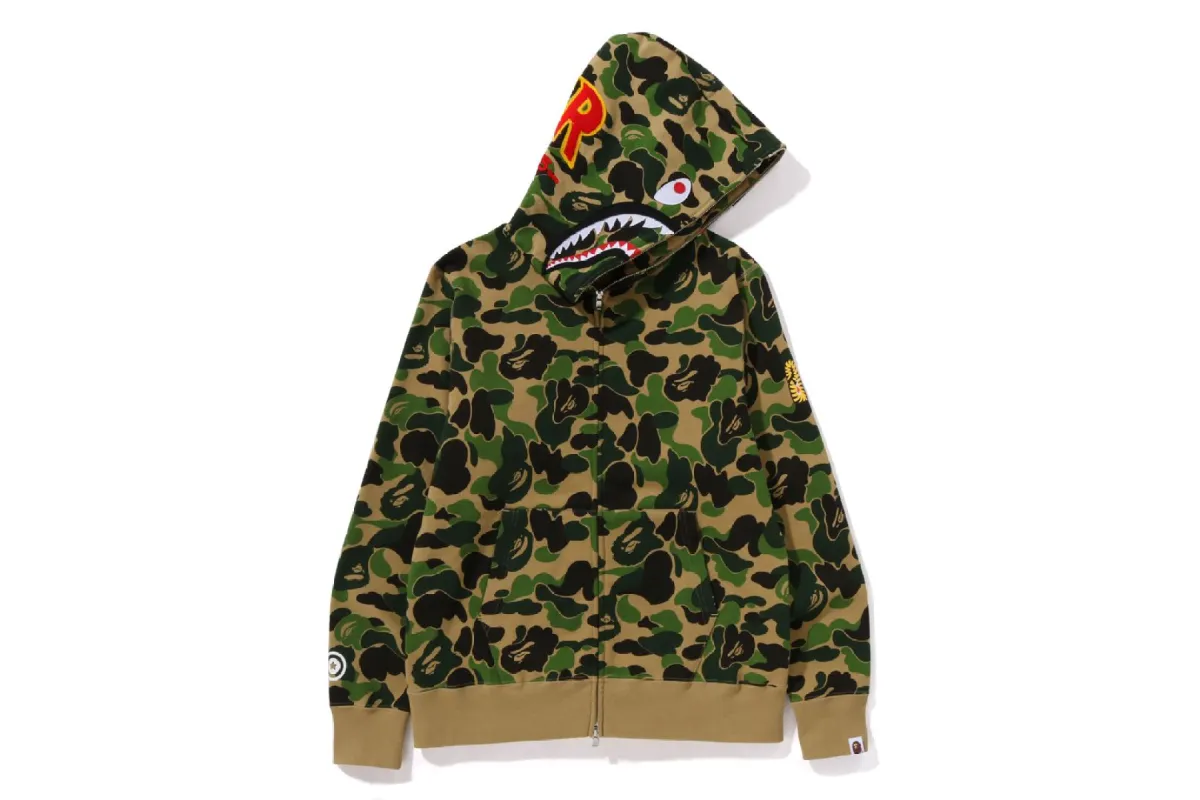 ABC CAMO SHARK FULL ZIP HOODIE sold by Bape