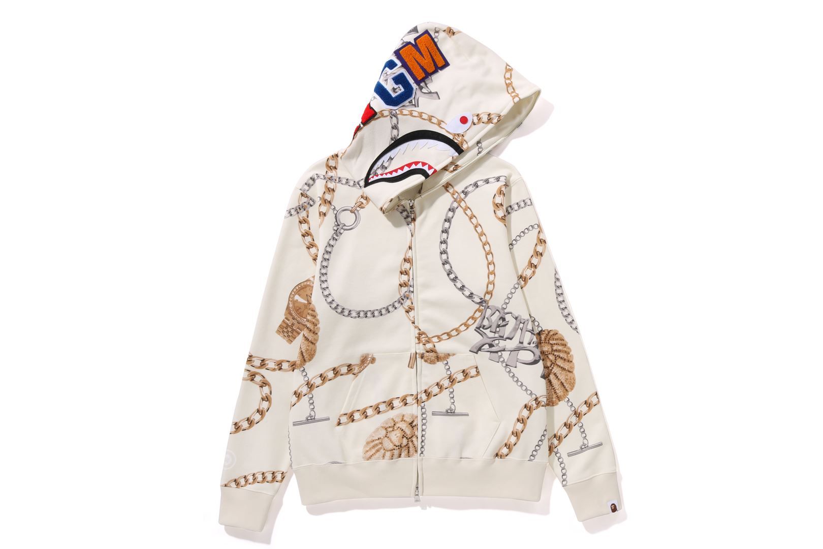 BAPE JEWELS SHARK FULL ZIP HOODIE sold by Bape product image thumbnail 3