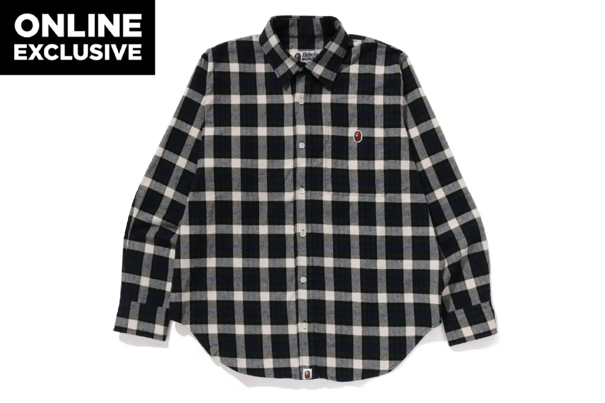 ONE POINT CHECK SHIRT BAPEC sold by Bape