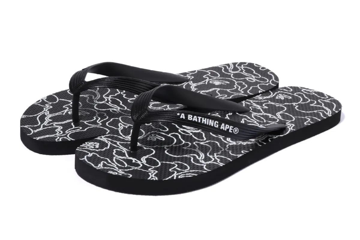 ABC NEON CAMO BEACH SANDALS sold by Bape