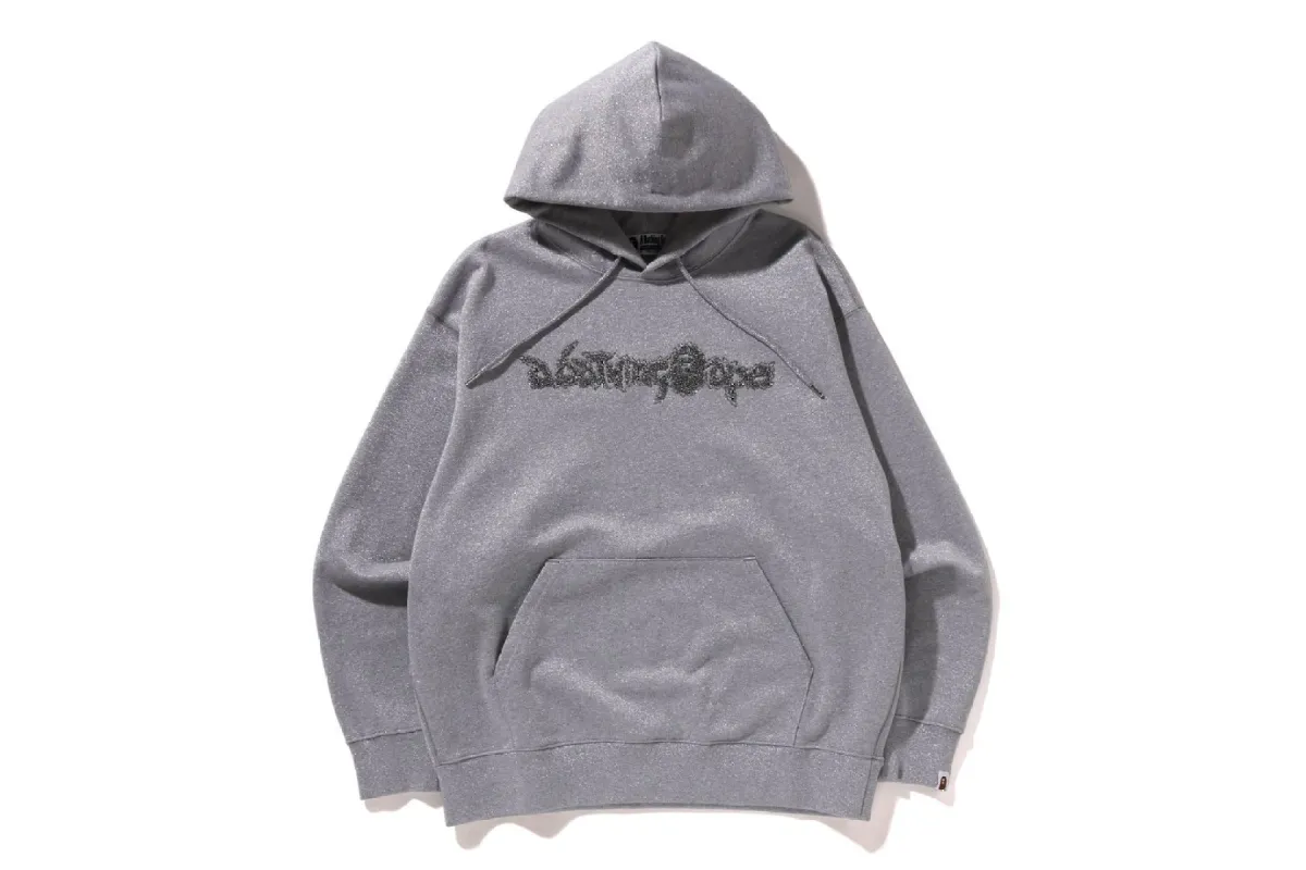 METALLIC YARN PULLOVER HOODIE sold by Bape