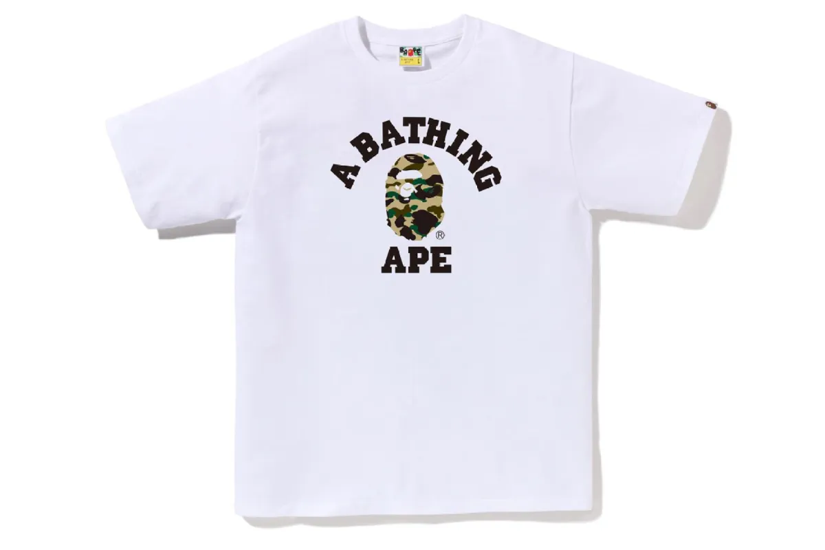 1ST CAMO COLLEGE TEE sold by Bape