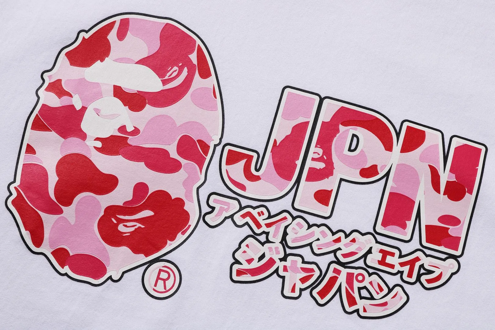 ABC CAMO JPN KATAKANA TEE sold by Bape product image thumbnail 3