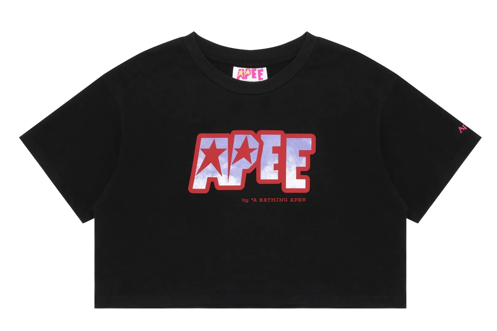 LOGO PRINTED CROP TEE sold by Bape