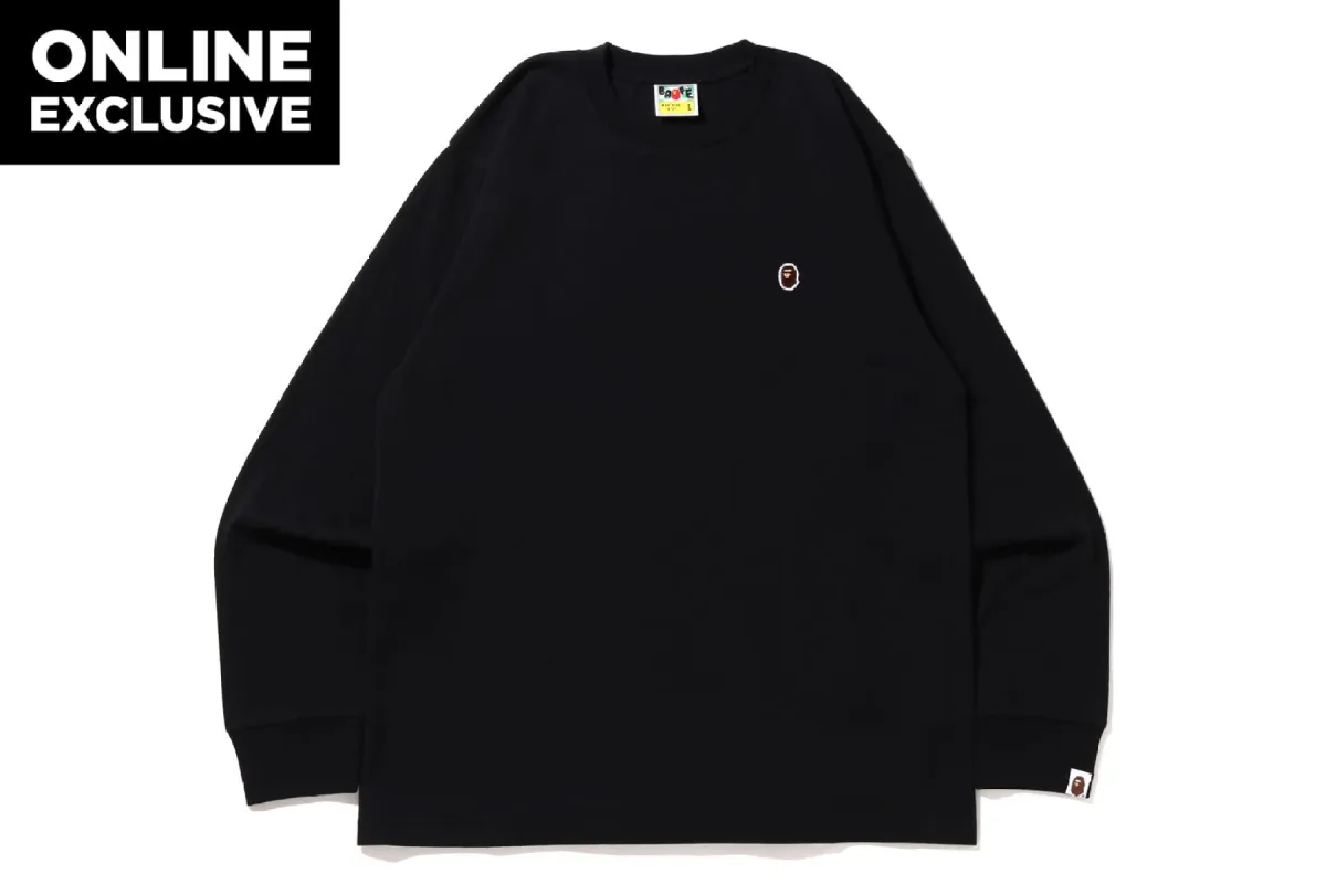 APE HEAD ONE POINT L/S TEE sold by Bape