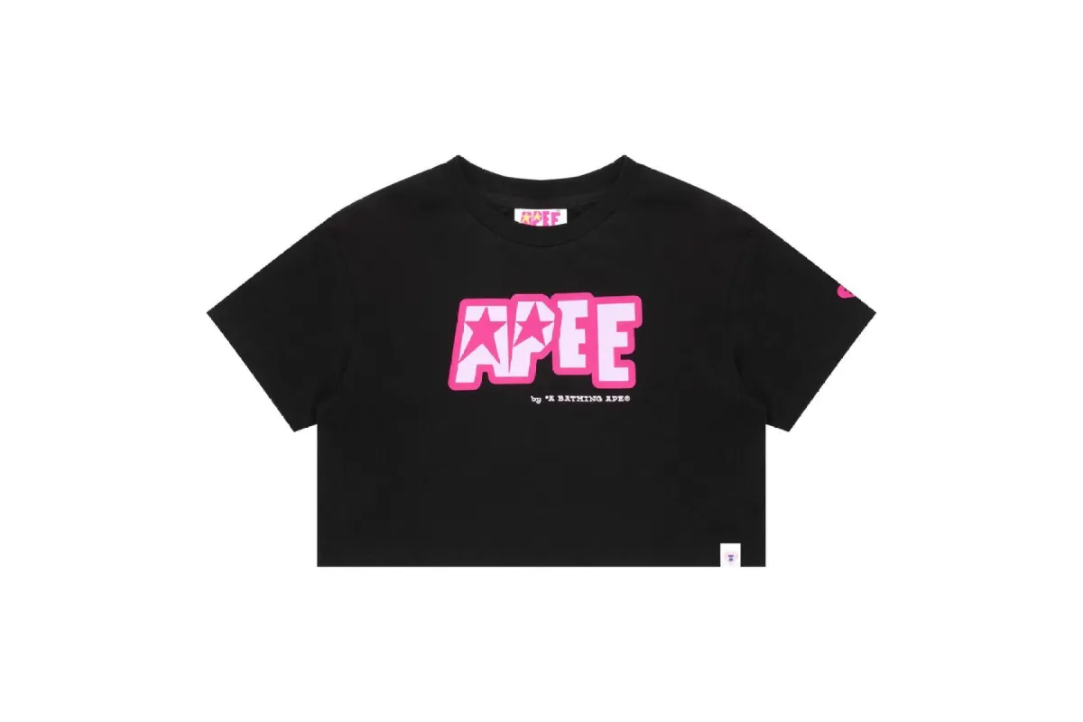 LOGO PRINT CROPPED TEE sold by Bape