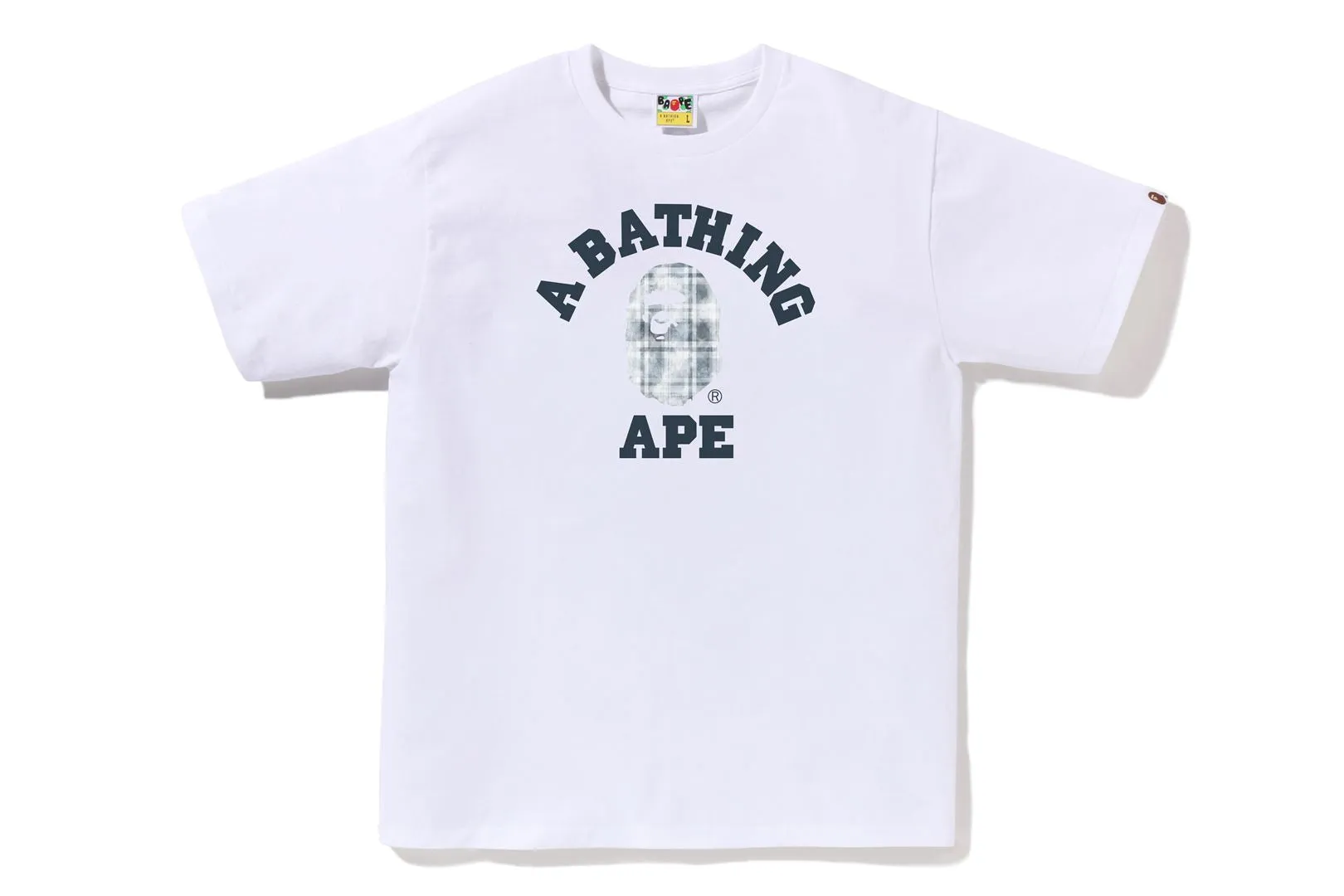 BLEACHED BAPE CHECK COLLEGE TEE sold by Bape product image thumbnail 2
