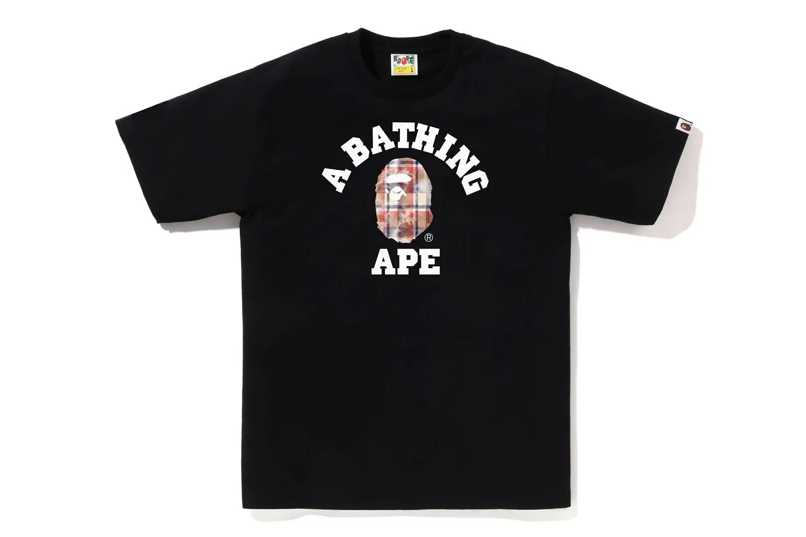 BLEACHED BAPE CHECK COLLEGE TEE sold by Bape
