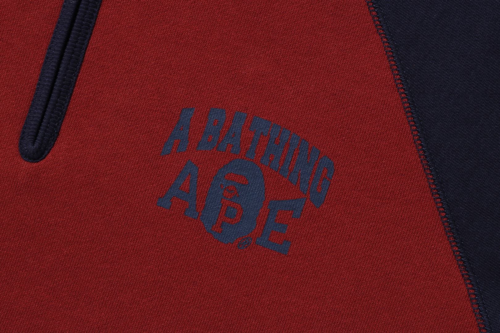 A BATHING APE HALF ZIP PULLOVER HOODIE sold by Bape product image thumbnail 3