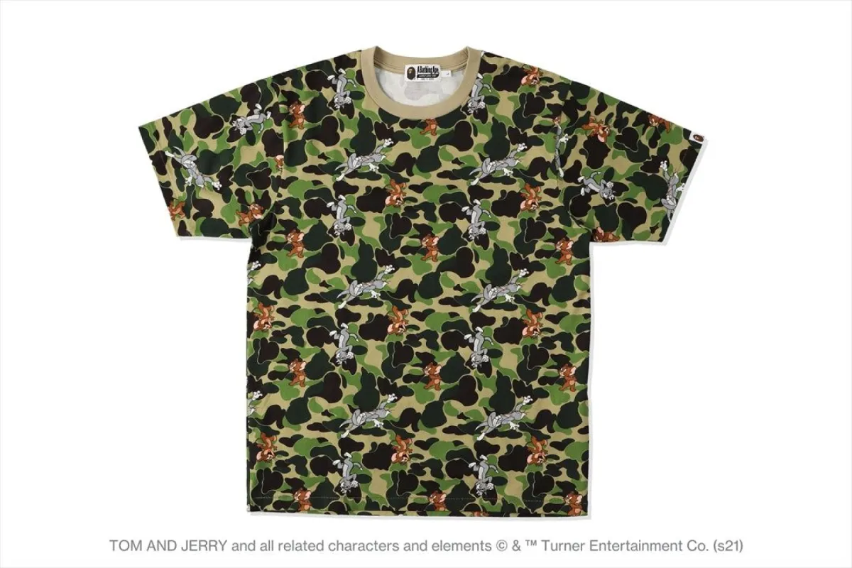 【 BAPE X TOM AND JERRY 】CAMO TEE sold by Bape