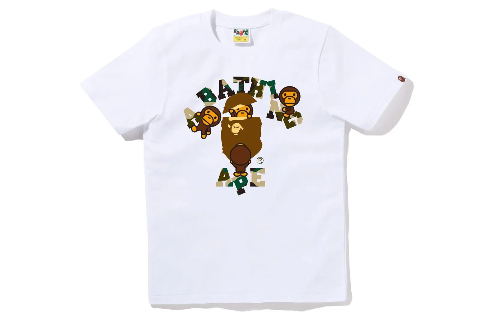 1ST CAMO COLLEGE MILO TEE sold by Bape product image thumbnail 2