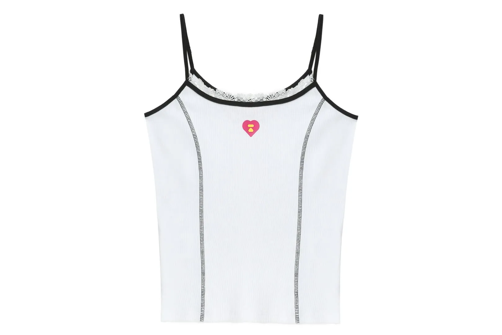 RIBBED LACE TRIMMED VEST sold by Bape product image thumbnail 3