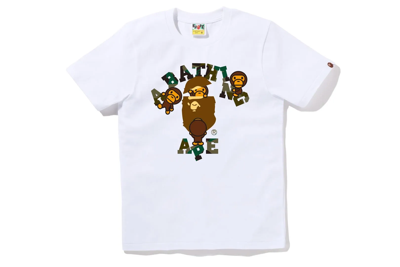 1ST CAMO COLLEGE MILO TEE sold by Bape