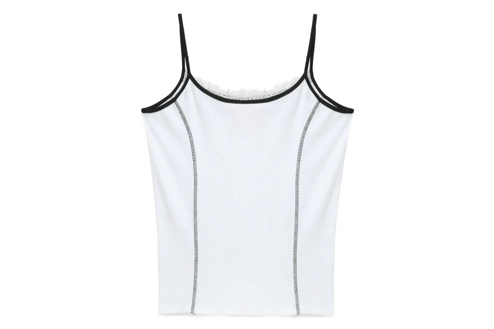RIBBED LACE TRIMMED VEST sold by Bape product image thumbnail 4
