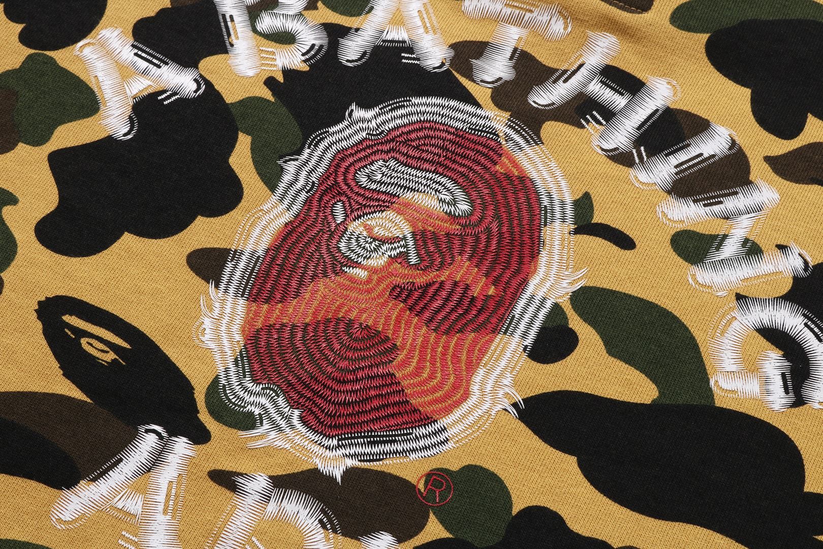 1ST CAMO BRUSH COLLEGE PULLOVER HOODIE sold by Bape product image thumbnail 5