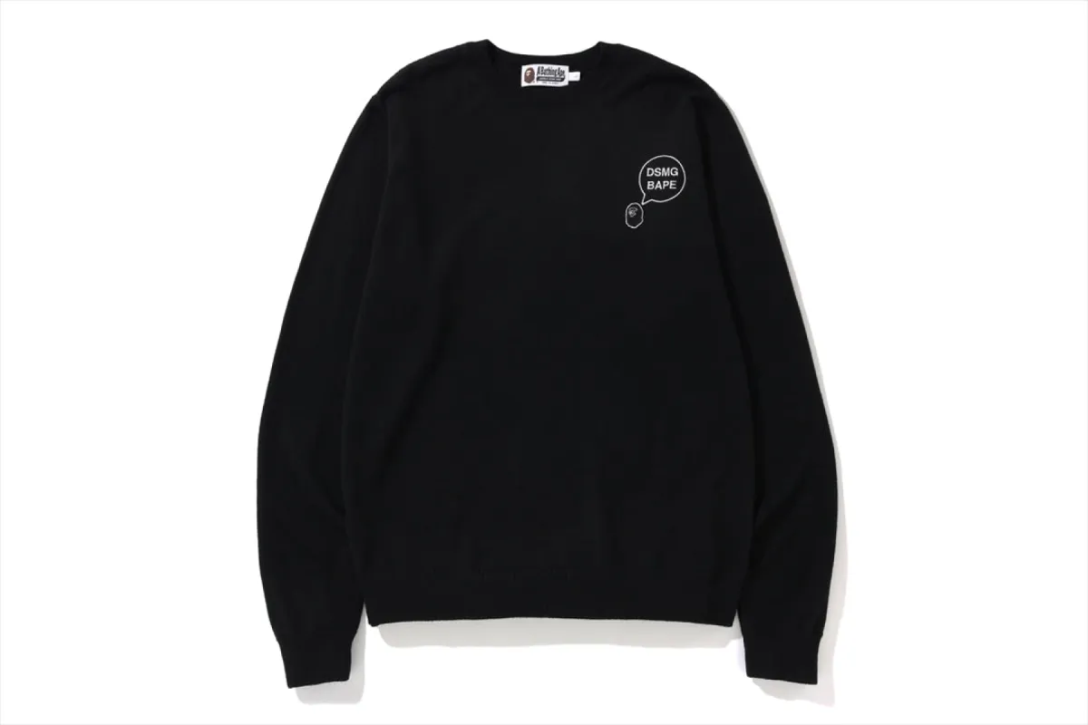 【 BAPE X DSMG 】CREWNECK KNIT sold by Bape