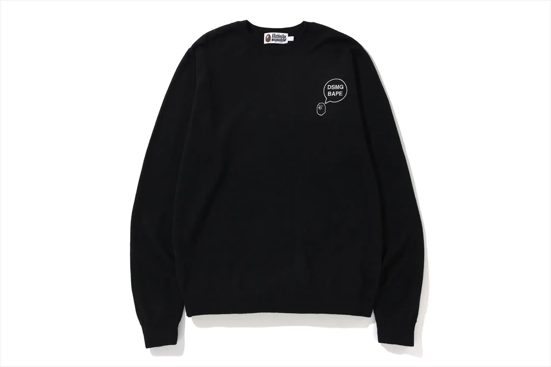 【 BAPE X DSMG 】CREWNECK KNIT sold by Bape