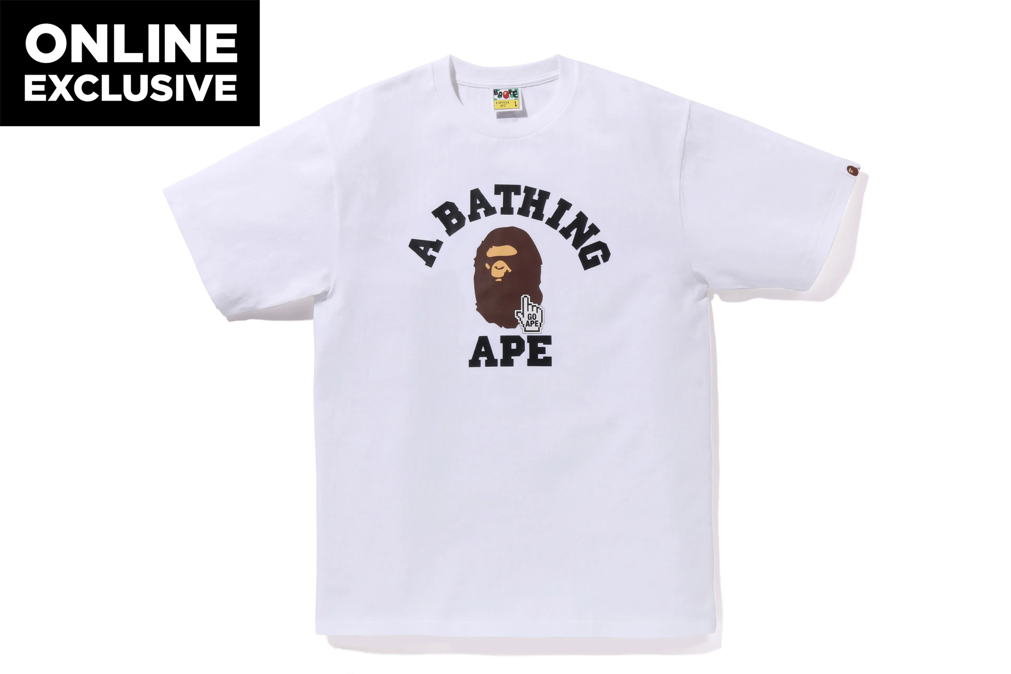 GO APE POINTER COLLEGE TEE sold by Bape product image thumbnail 5