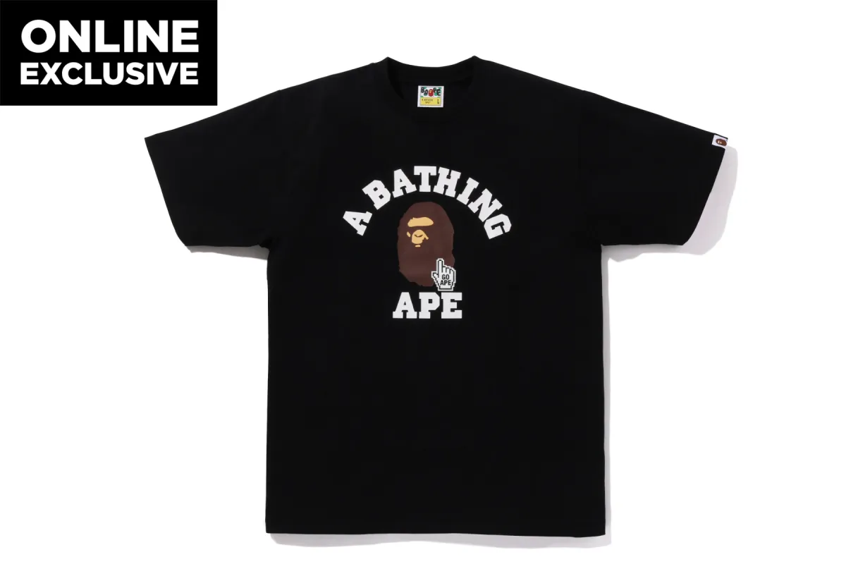 GO APE POINTER COLLEGE TEE sold by Bape