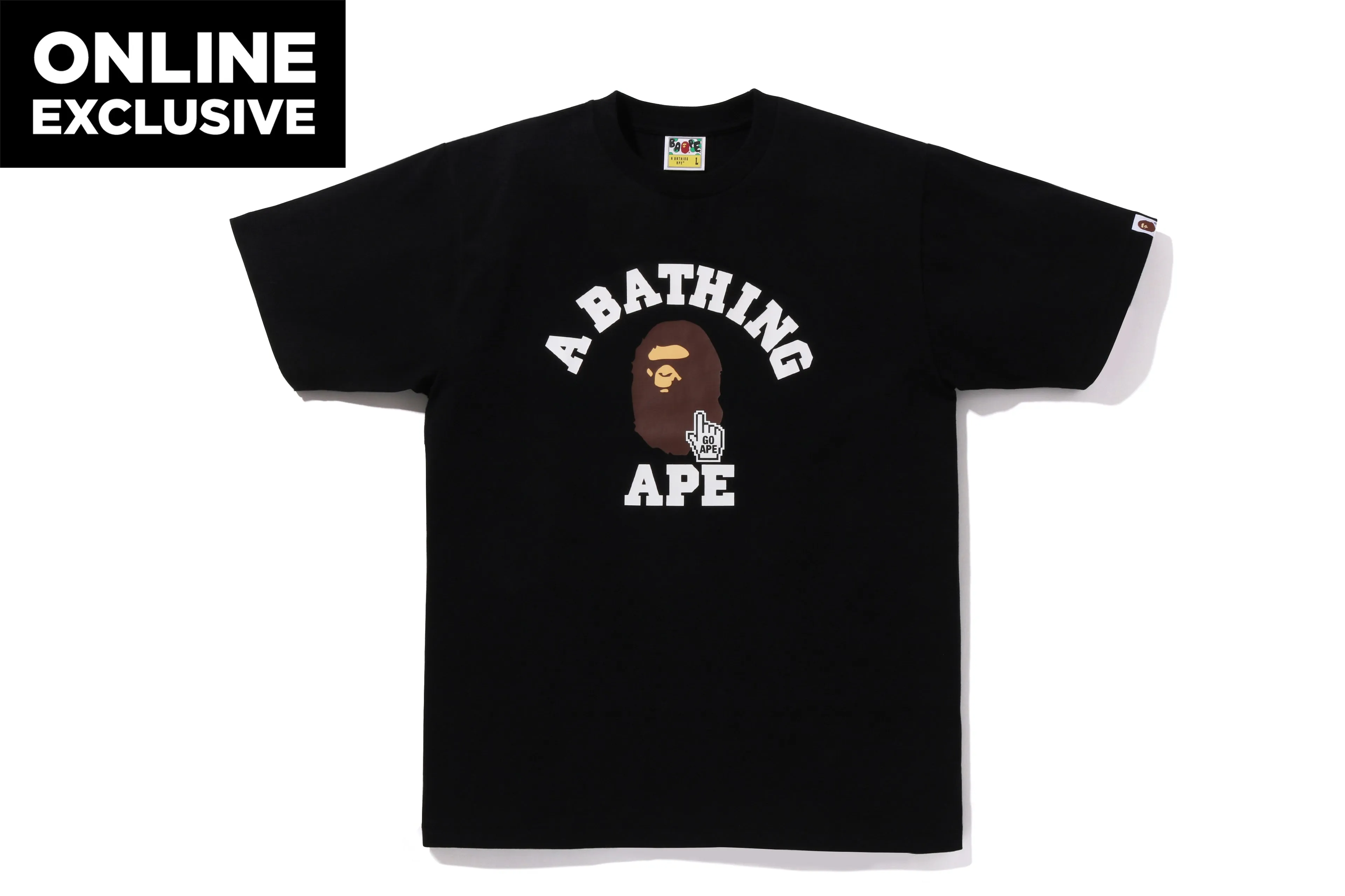 GO APE POINTER COLLEGE TEE sold by Bape