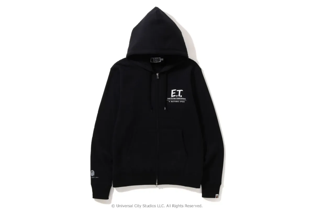 【 BAPE X E.T. 】APE HEAD ZIP HOODIE sold by Bape
