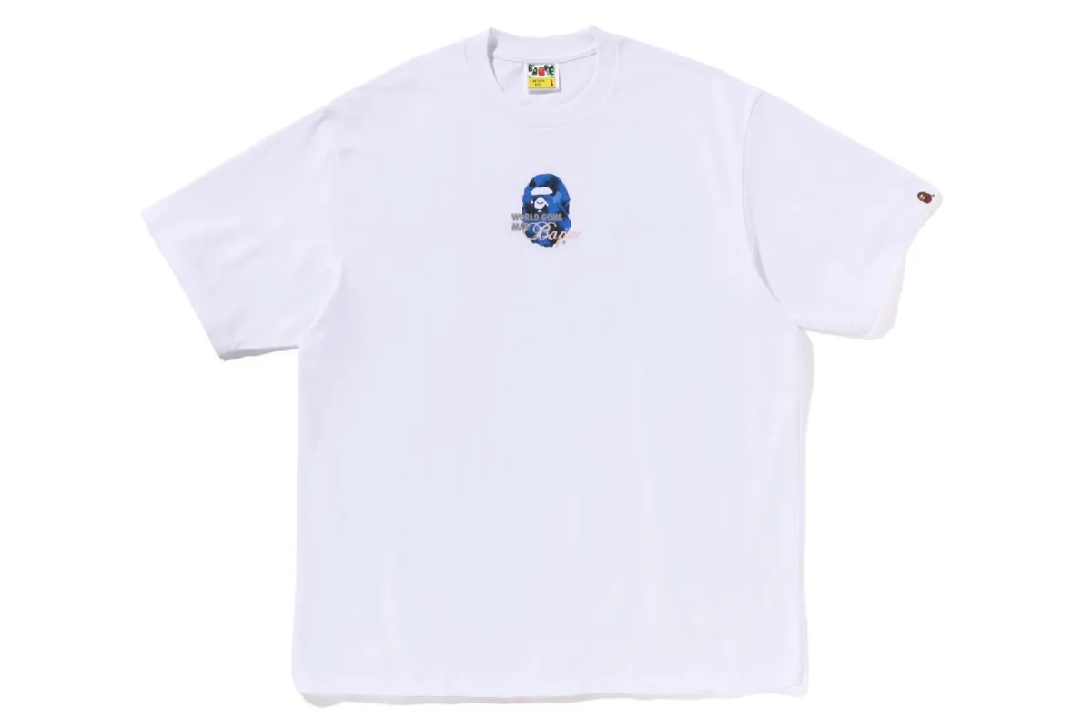 FLORAL SOLID CAMO MEDIUM APE HEAD RELAXED FIT TEE sold by Bape