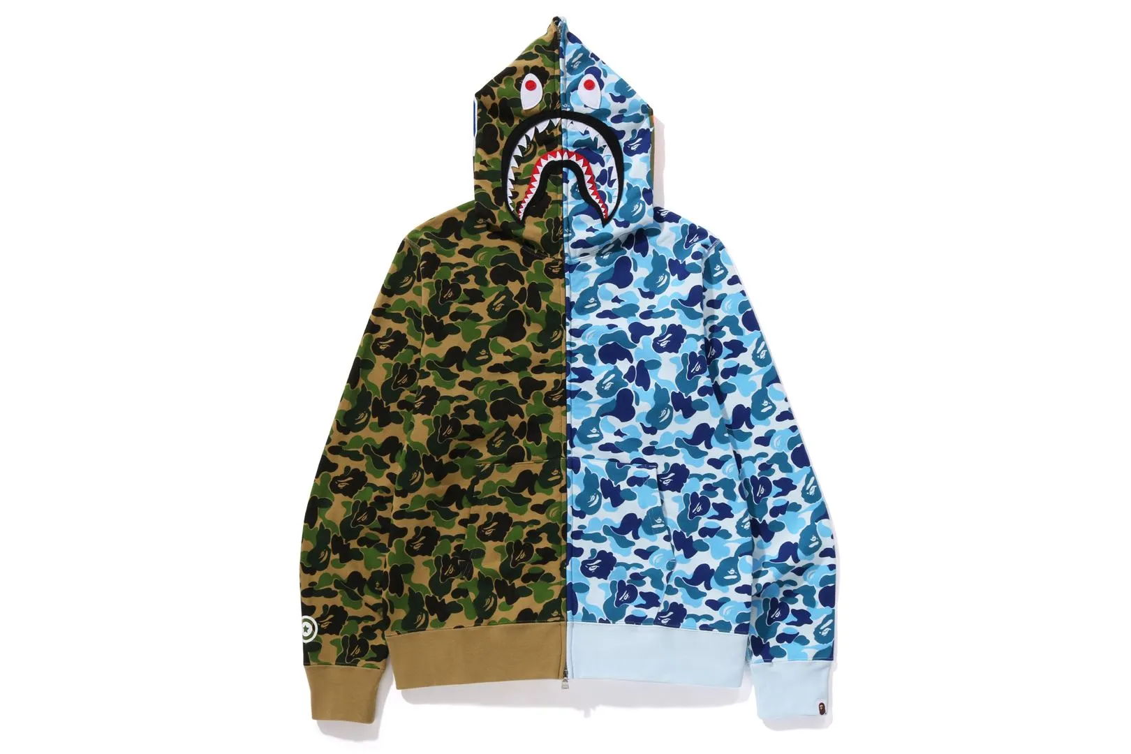 ABC CAMO CRAZY SHARK FULL ZIP HOODIE sold by Bape product image thumbnail 5