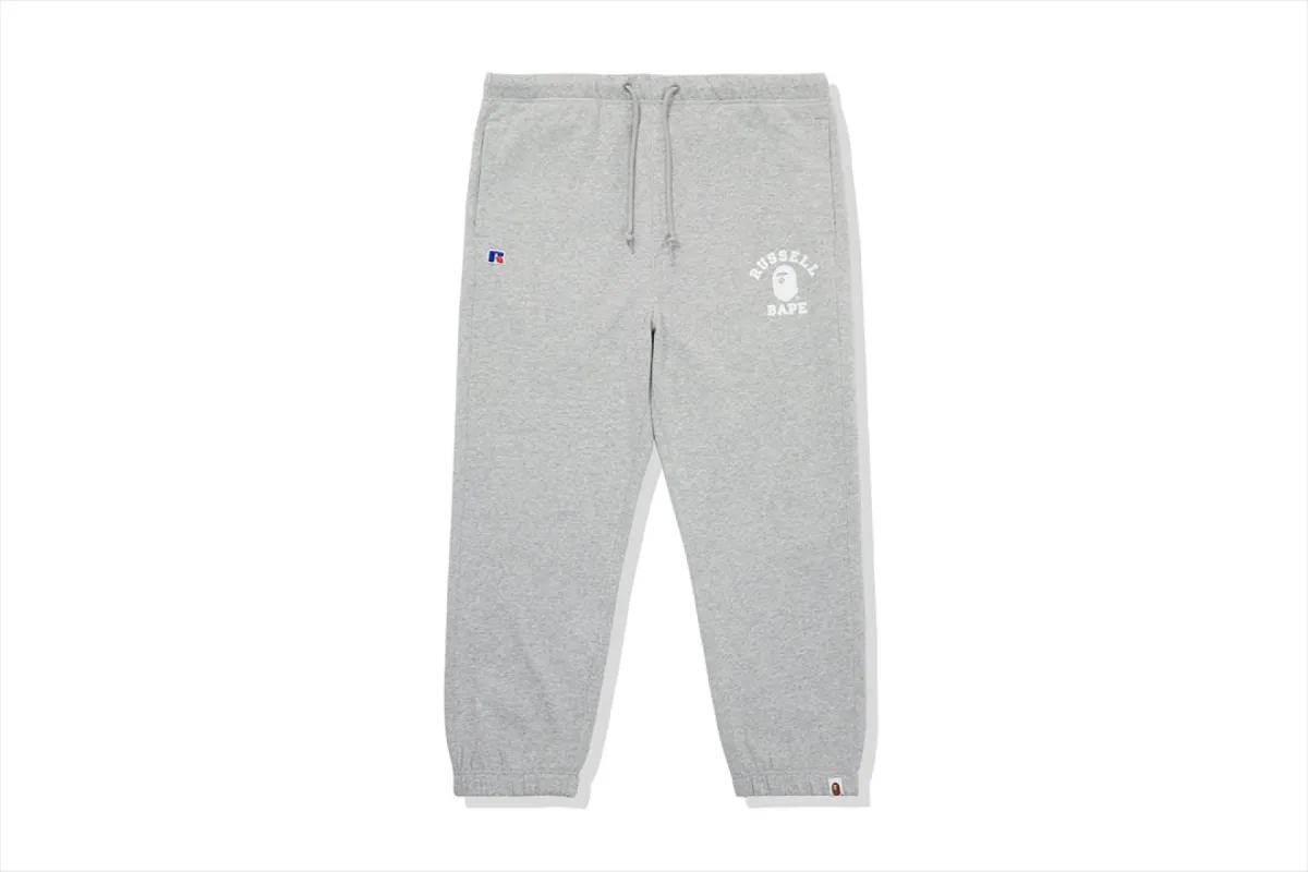【 BAPE X RUSSELL 】COLLEGE SWEAT PANTS sold by Bape