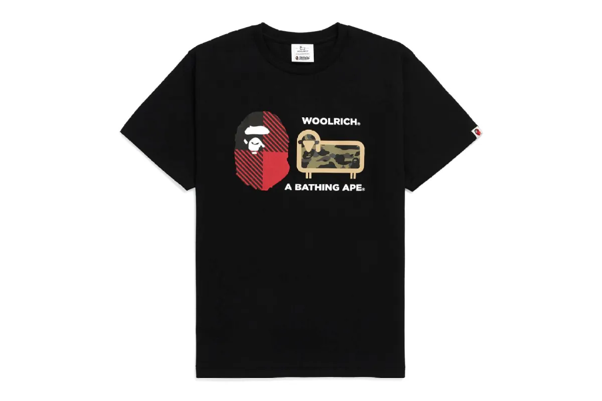 【 BAPE X WOOLRICH 】TEE made by Bape
