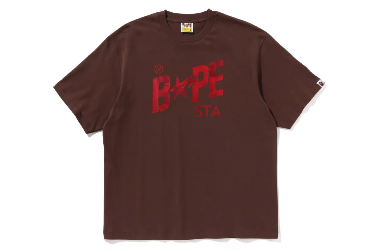 FLORAL SOLID CAMO BAPE STA LOGO RELAXED FIT TEE sold by Bape