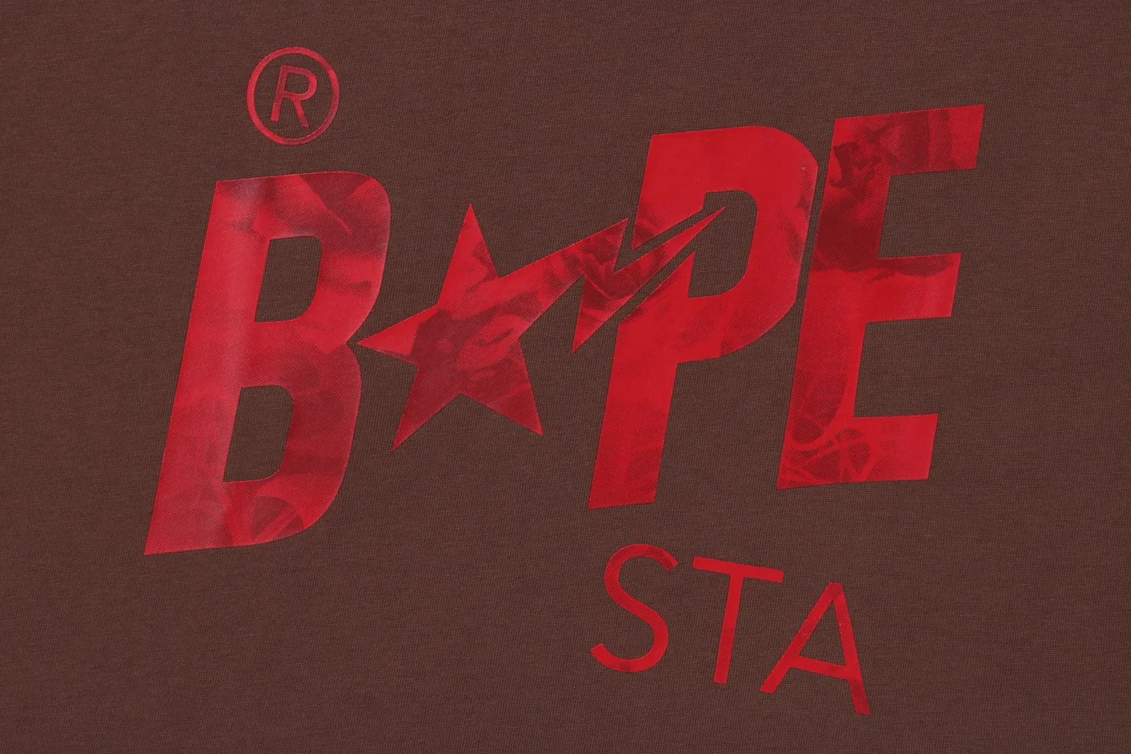 FLORAL SOLID CAMO BAPE STA LOGO RELAXED FIT TEE sold by Bape product image thumbnail 3