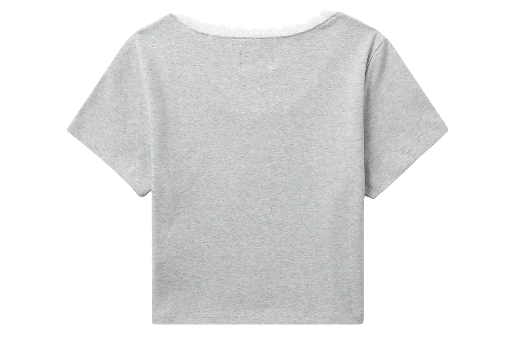 LACE TRIMMED V NECK TOP sold by Bape product image thumbnail 4