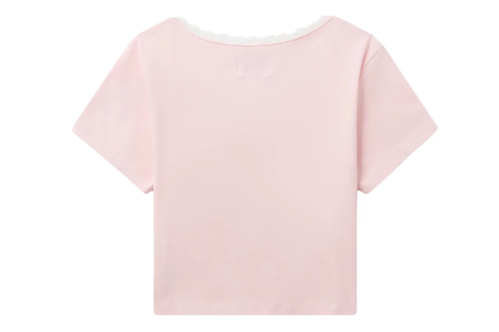 LACE TRIMMED V NECK TOP sold by Bape product image thumbnail 2