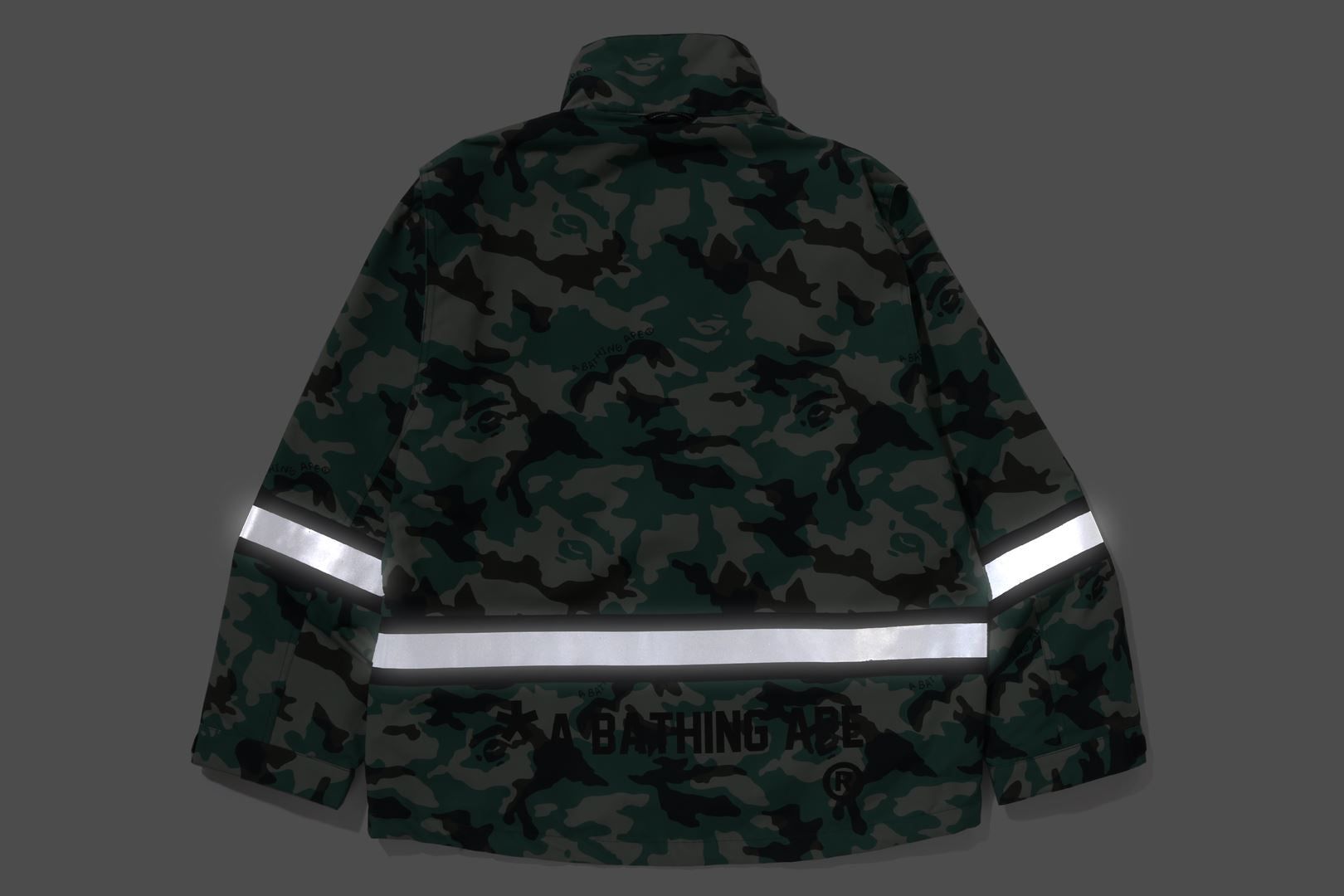 WOODLAND CAMO RELAXED FIT SAFETY JACKET sold by Bape product image thumbnail 7